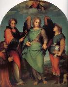 Andrea del Sarto Rafael Angel of Latter-day Saints and the great Leonard, with donor France oil painting artist